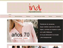Tablet Screenshot of indumentaria.cl